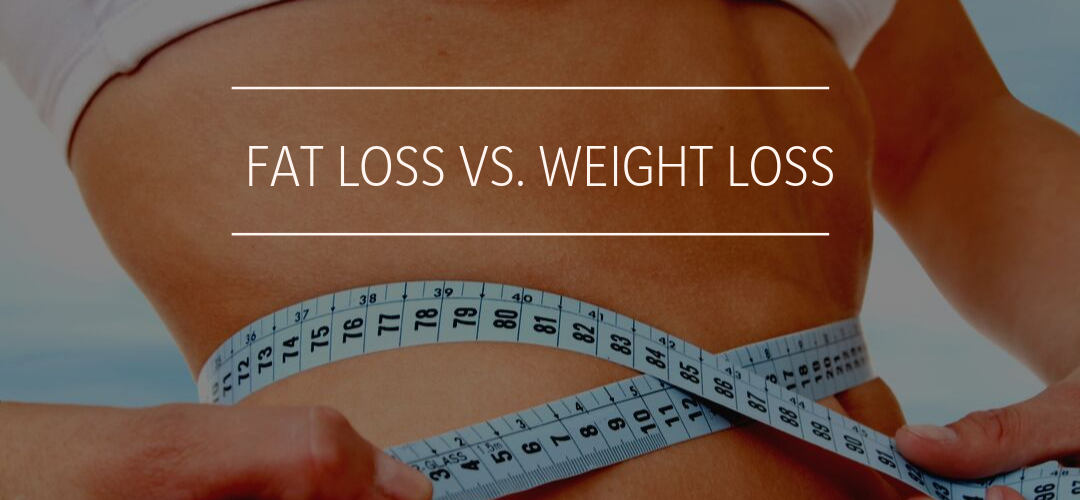 BodySquad banner "fat loss vs. weight loss"